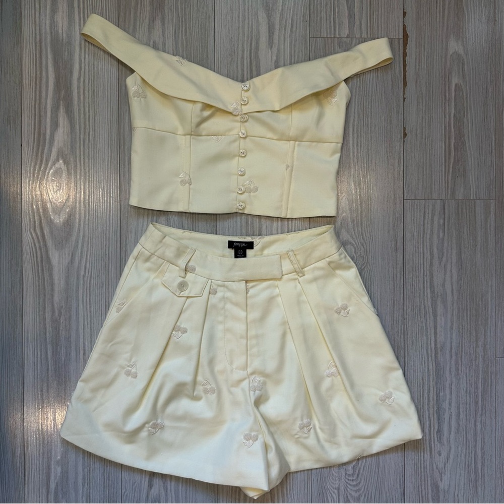 Nasty Gal Butter Yellow Set